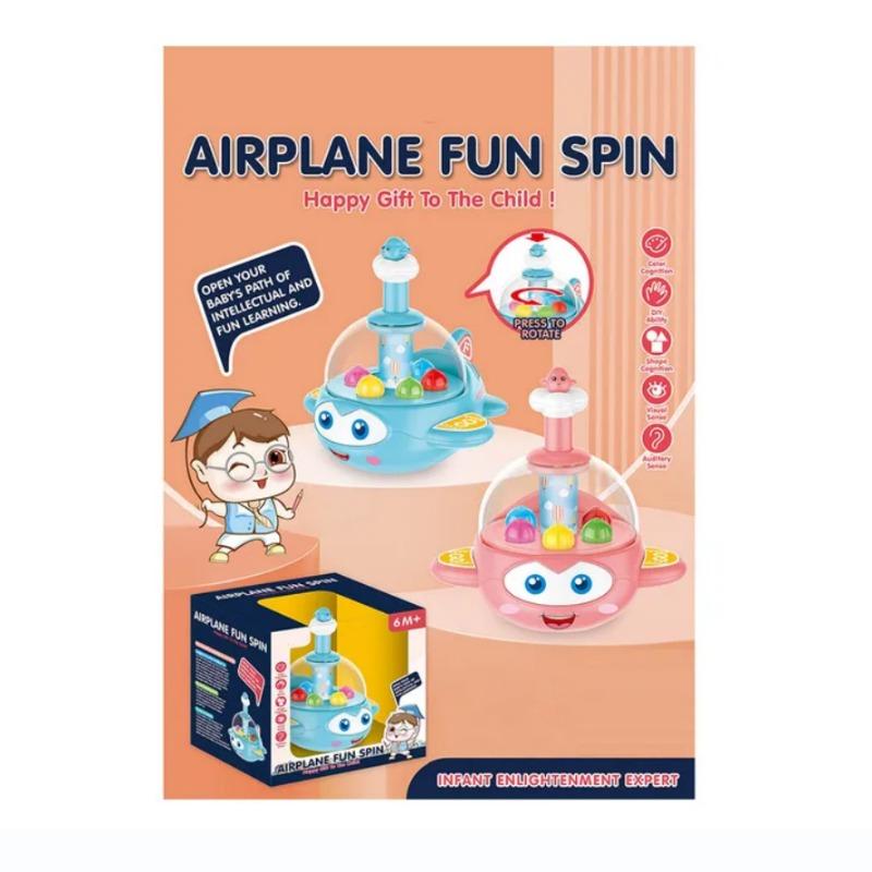 Play And Learn Airplane Fun Spin With Light And Sound