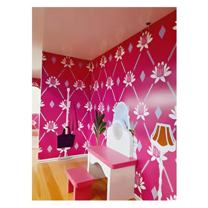 كيدلاند - مجموعة لعبة بيت الدمى الخشبي برنسيس دول