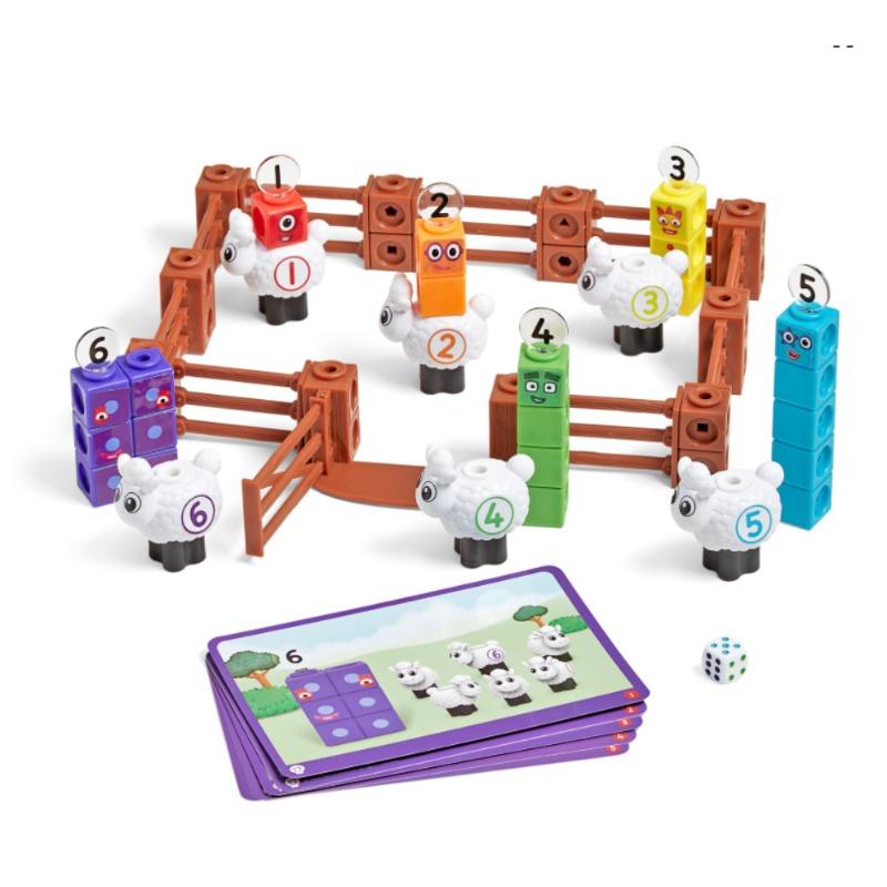 Learning Resources - MathLink Cubes Numberblocks Sheep Farm Activity Set