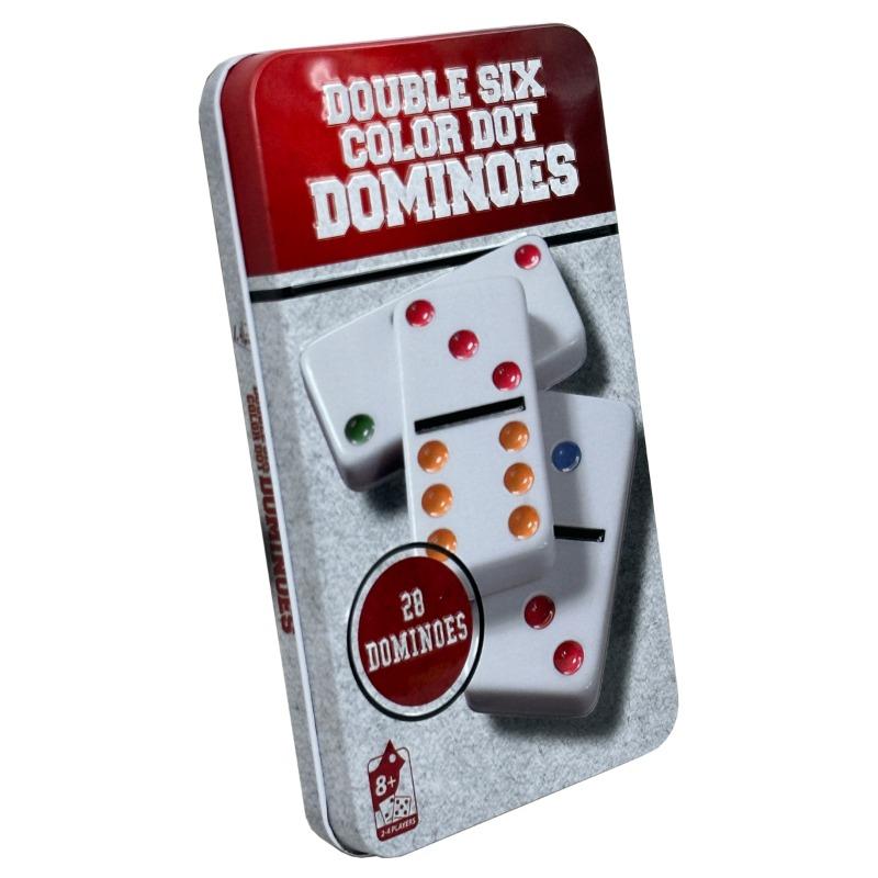 احجار الدومينو ملونة