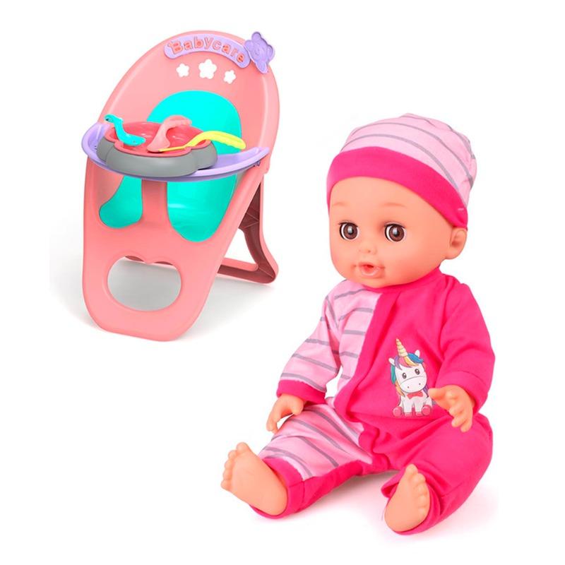 فيدورا - دمية الطفل مع مجموعة ألعاب التغذية