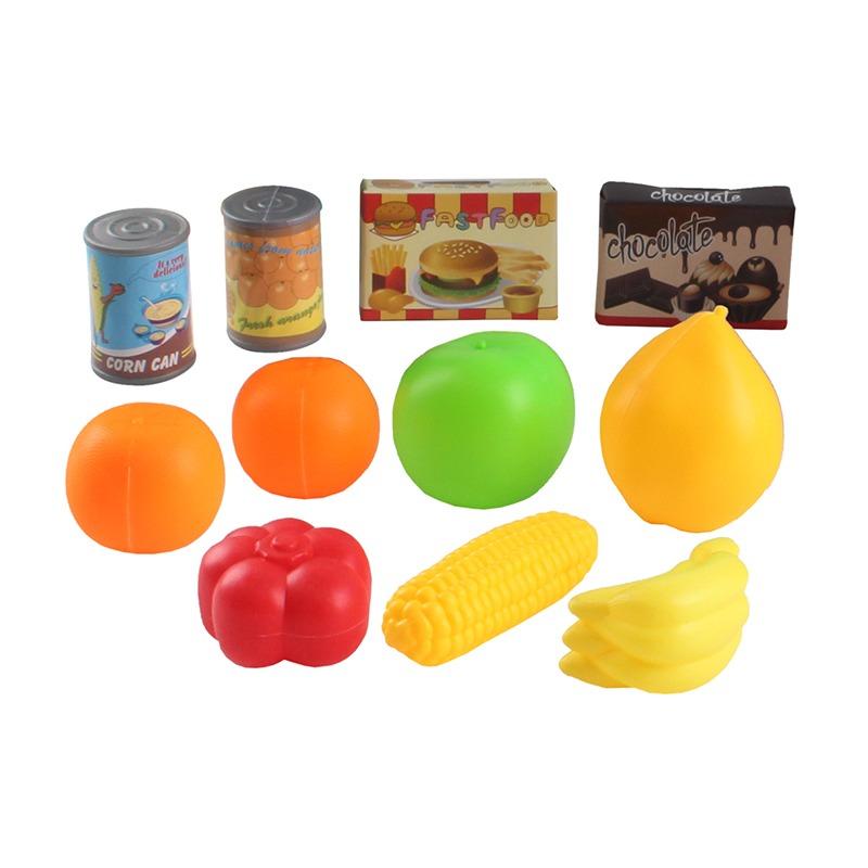 مجموعة لعب عربة السوبر ماركت لون أزرق