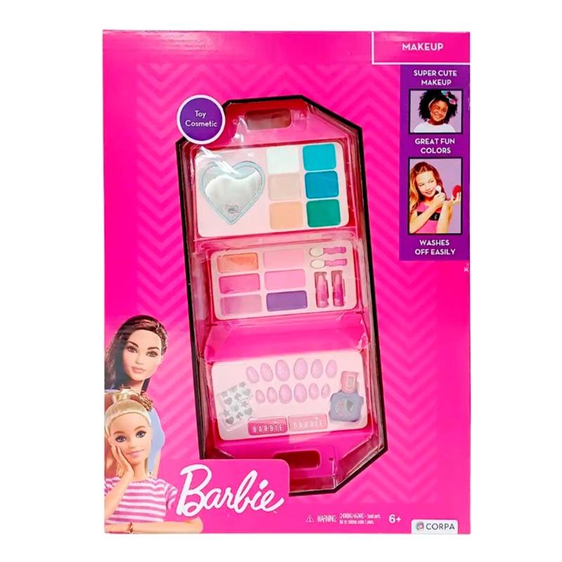 باربي - حقيبة يد مع مجموعة مستحضرات التجميل