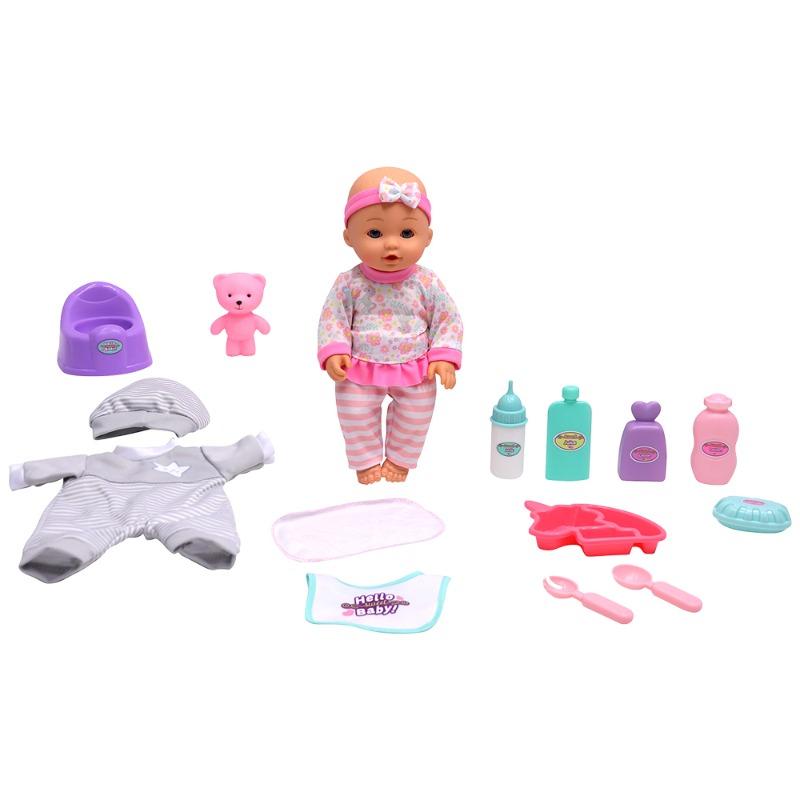 Hello Sweet Baby Baby Deluxe Playset Doll 12 Inch