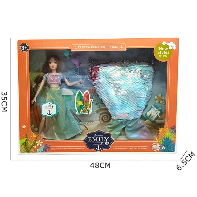 دمية حورية البحر مع الإكسسوارات