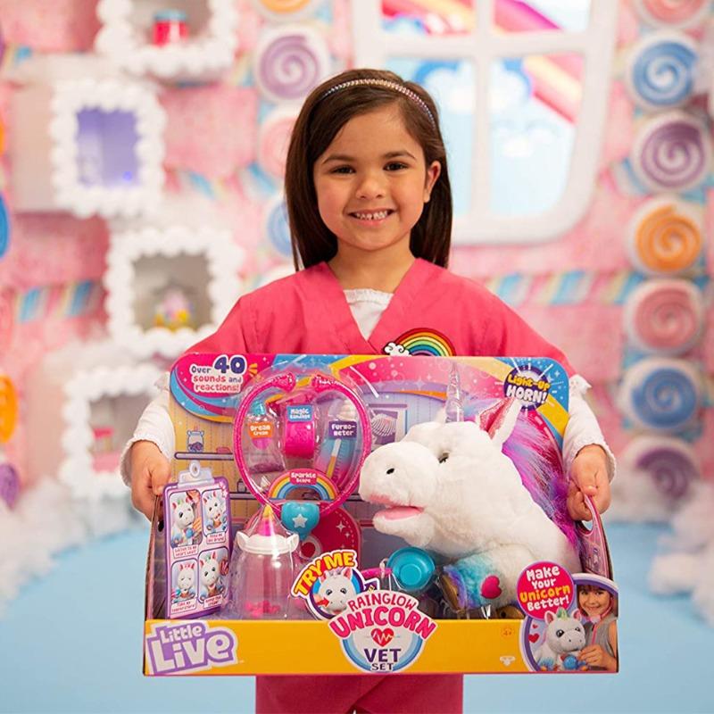 Little Live Rainglow Unicorn Vet Electronic Pet Set