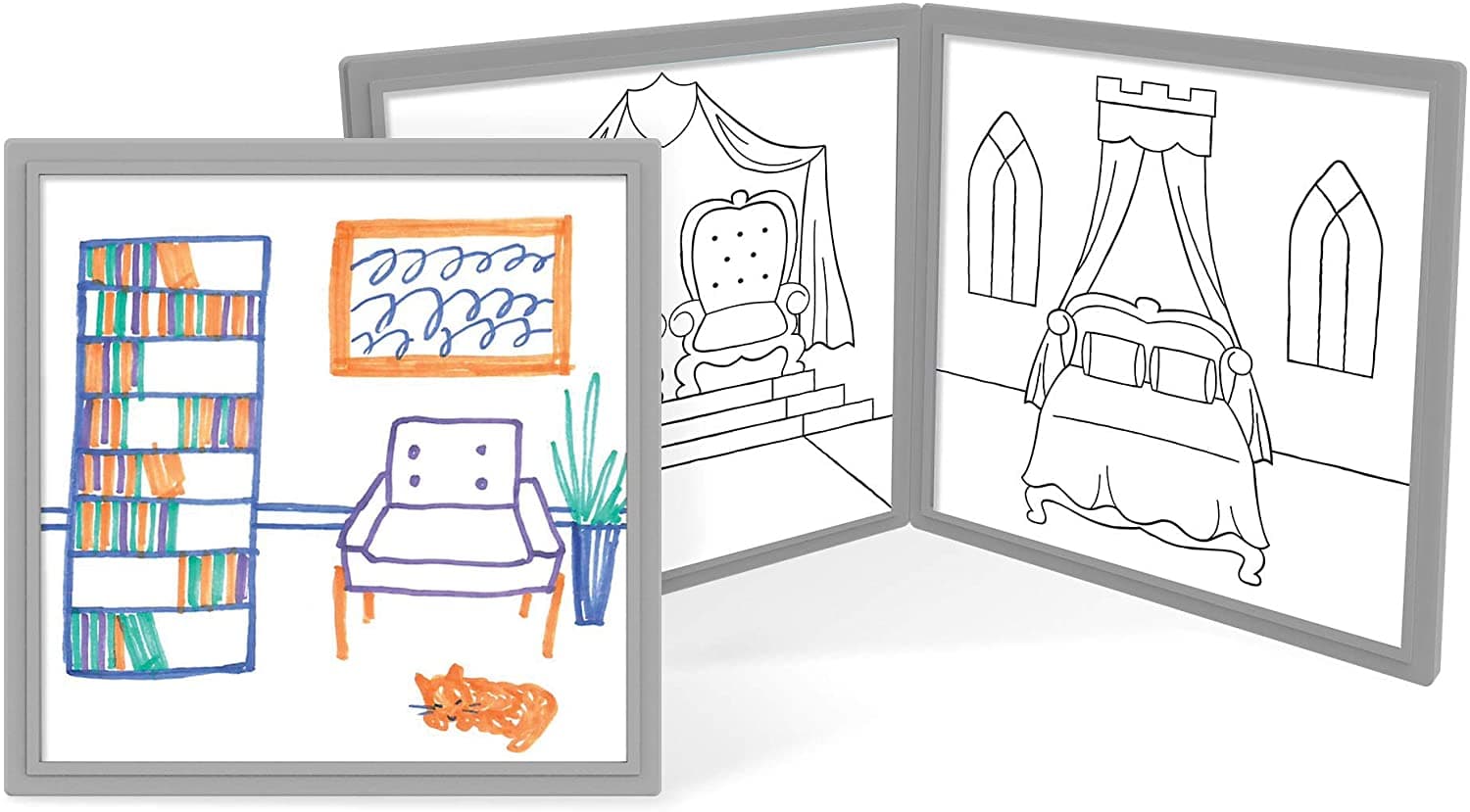 Melissa and Doug Magnetic Draw and Build Castle