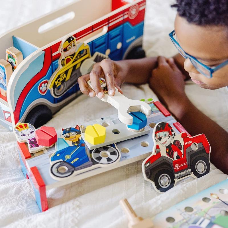 Melissa And Doug Paw Patrol 2 Match And Build Mission Cruiser