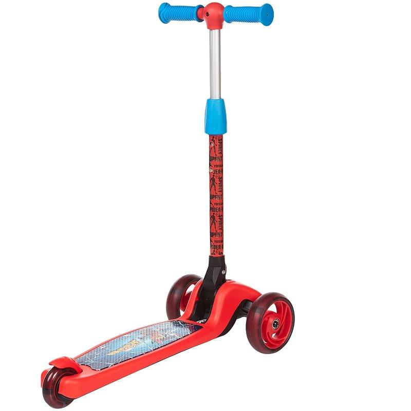 سبارتان - ديزني سبايدرمان سكوتر 3 عجلات مع ضوء ليد