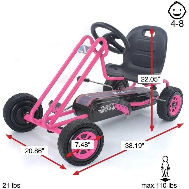 Hauck Lightning Pedal Go-Kart - Pink