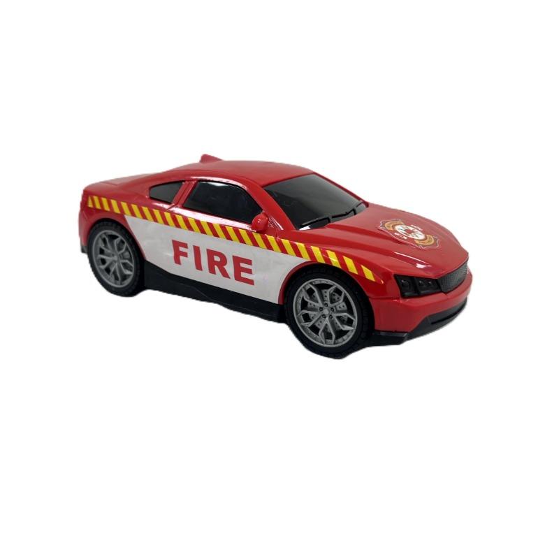 دي باور -مجموعة هليكوبتر وسيارة رياضية رجال الإطفاء بمقياس 1:14- أحمر
