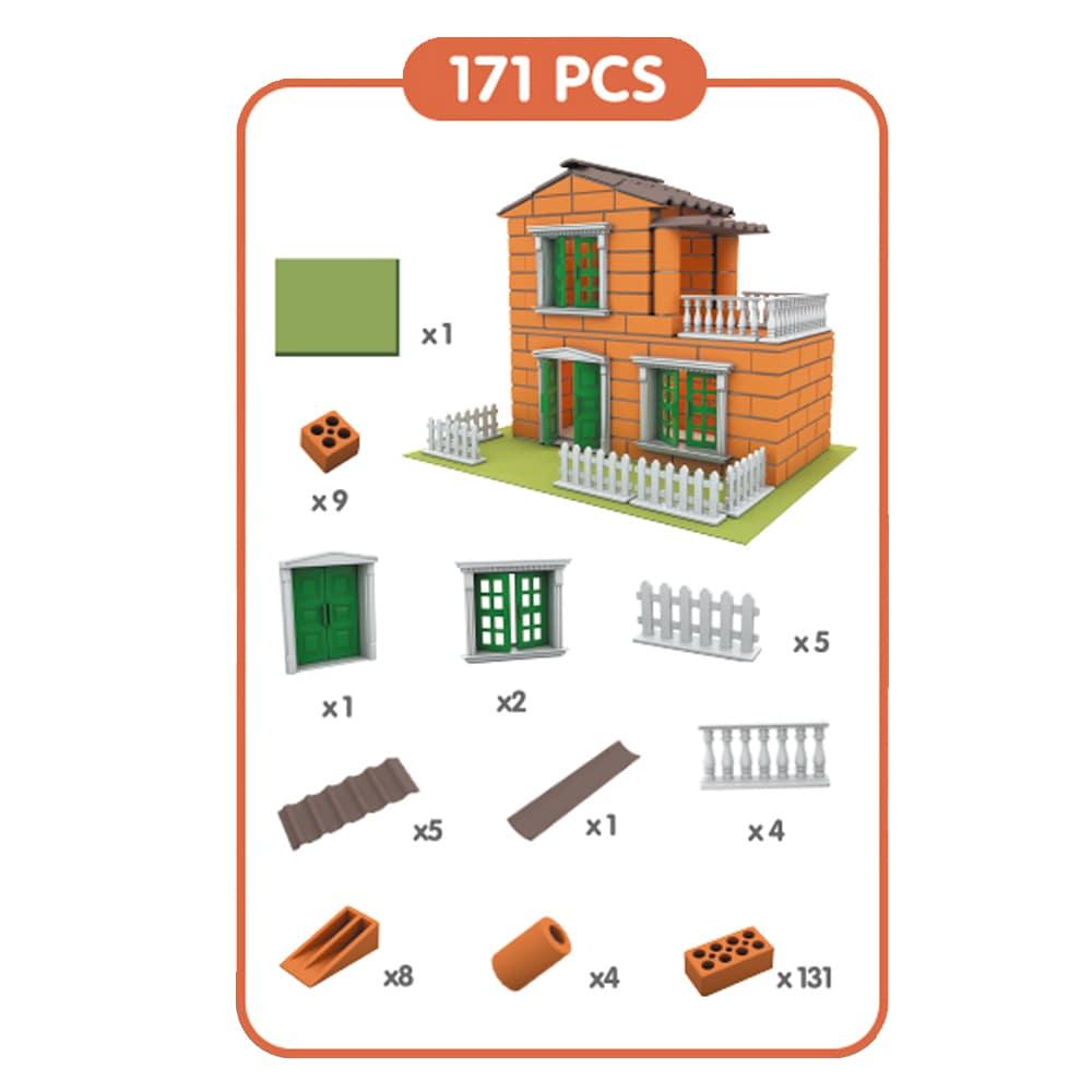 بيلدر ماسون مجموعة بناء هابي فيلا - 171 قطعة