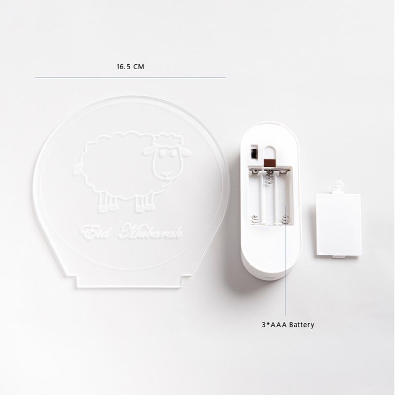HilalFul Light Decoration Stand Circle - Eid Sheep