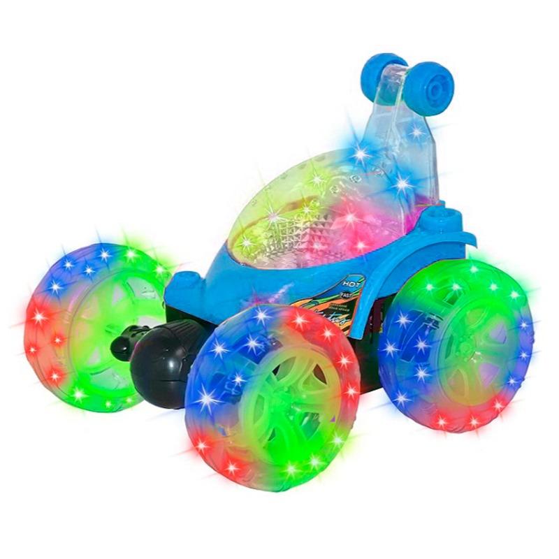 Toyland - Rechargeable 360 Degree Stunt Car with Remote Control-Yellow