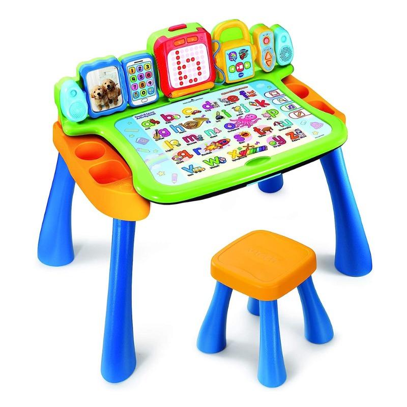 VTech 4-in-1 Activity Desk and Writing Board, Whiteboard, and Art Station