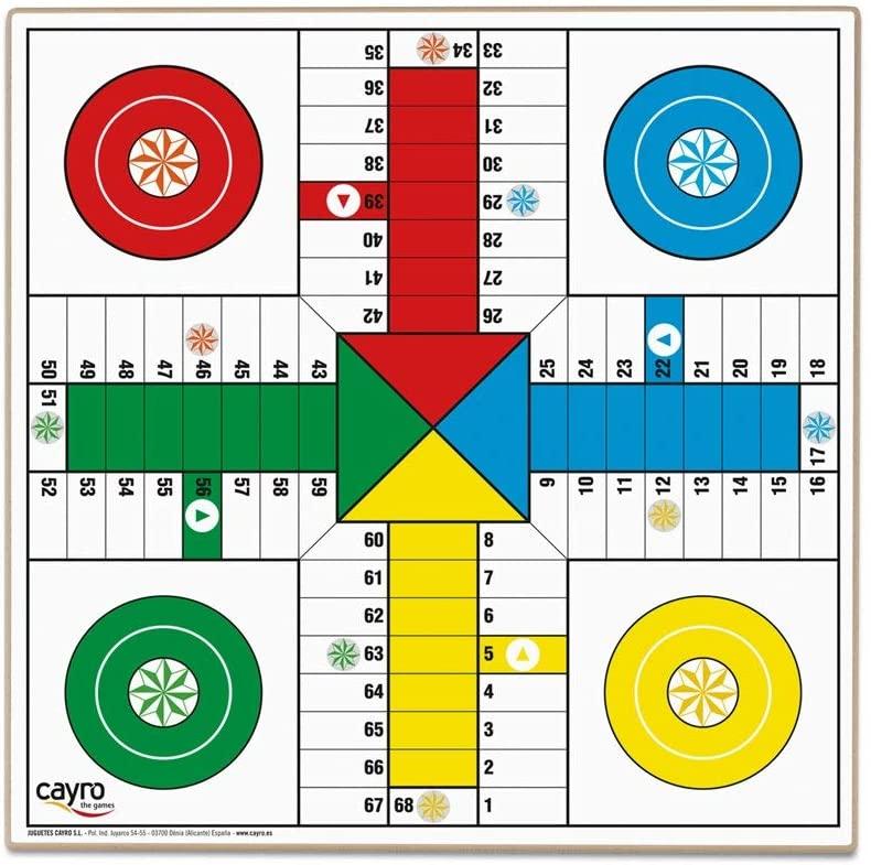 Cayro Parcheesi Board Wooden Goose