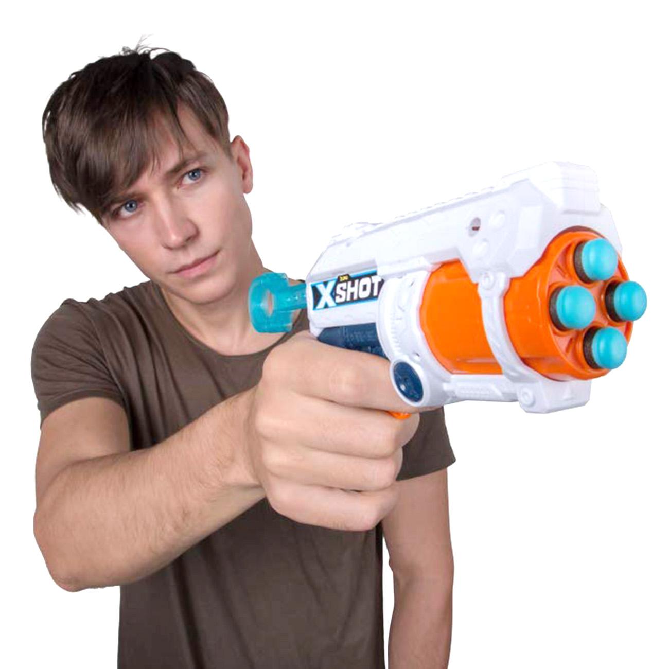 X-Shot Excel Fury 4 Foam Dart Blaster - White