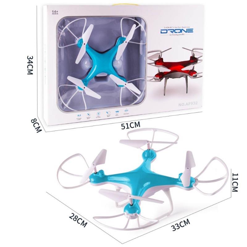 طائرة درون رباعية المراوح ذات 6 محاور بجهاز تحكم عم بعد