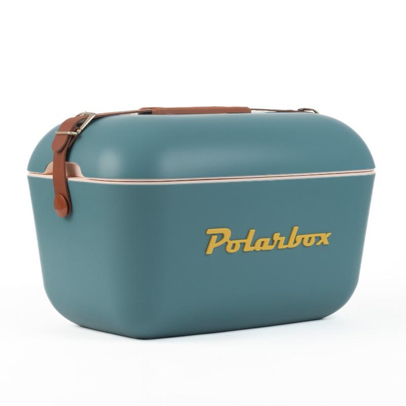 Polarbox Retro Classic Cooler Box – Marine/Mustard – 20L