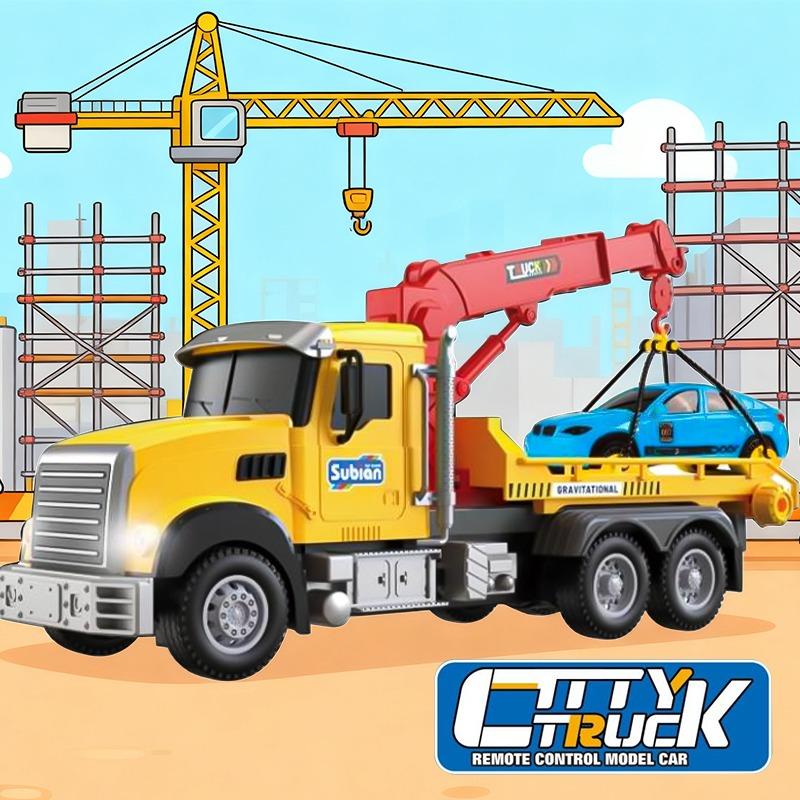 RC Transport Crane Vehicle Toy with Lights