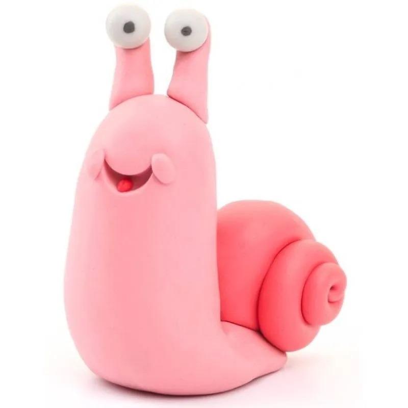 Hey Clay DIY Snail Plastic Modelling Air Dry Clay Kit - 3Pcs