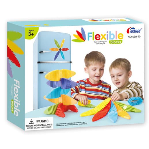 Self Assembled Strong Magnetic Flexible Building Block