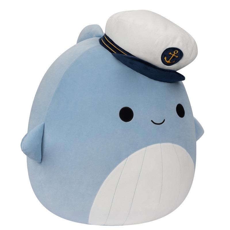 سكويشمالوز - قطيفة سمير الحوت الأزرق مع قبعة 20 إنش