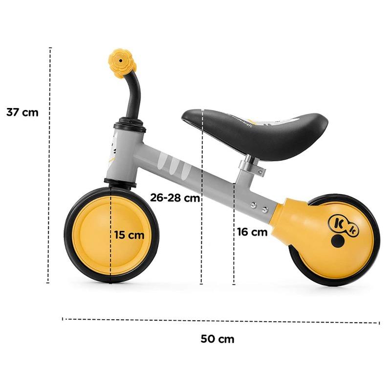 Kinderkraft Cutie Mini Balance Bike - Yellow