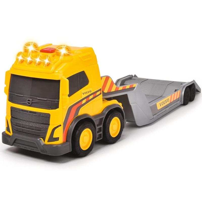 Dickie Volvo Truck Trailer And Digger Vehicle Set
