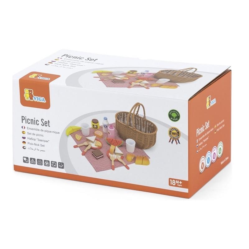 VIGA Wooden Picnic Set 30 pcs