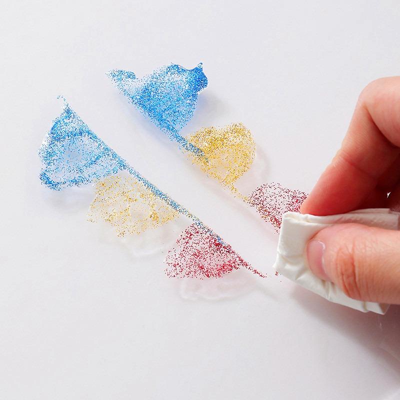 Lebze Monaco Fluorescent Glitter Glue 8 Colors Washable