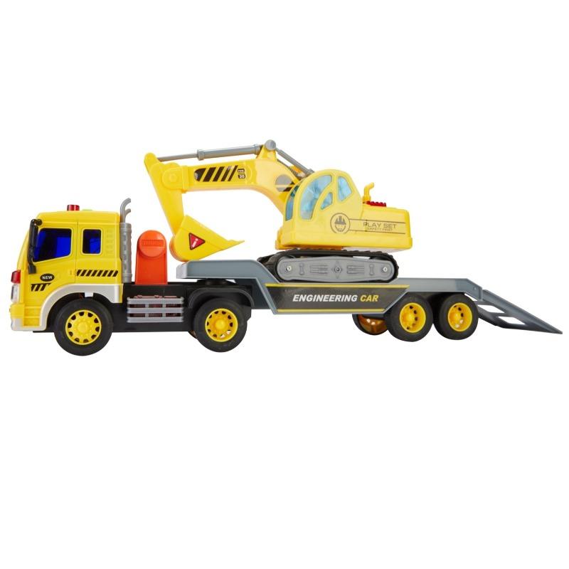 Wenyi Bruder Friction Construction Trailer Truck