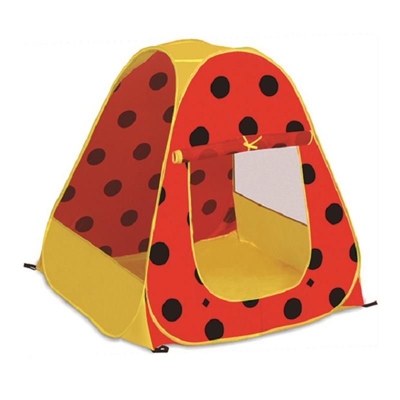 خيمة لعب للأطفال - أصفر وأحمر