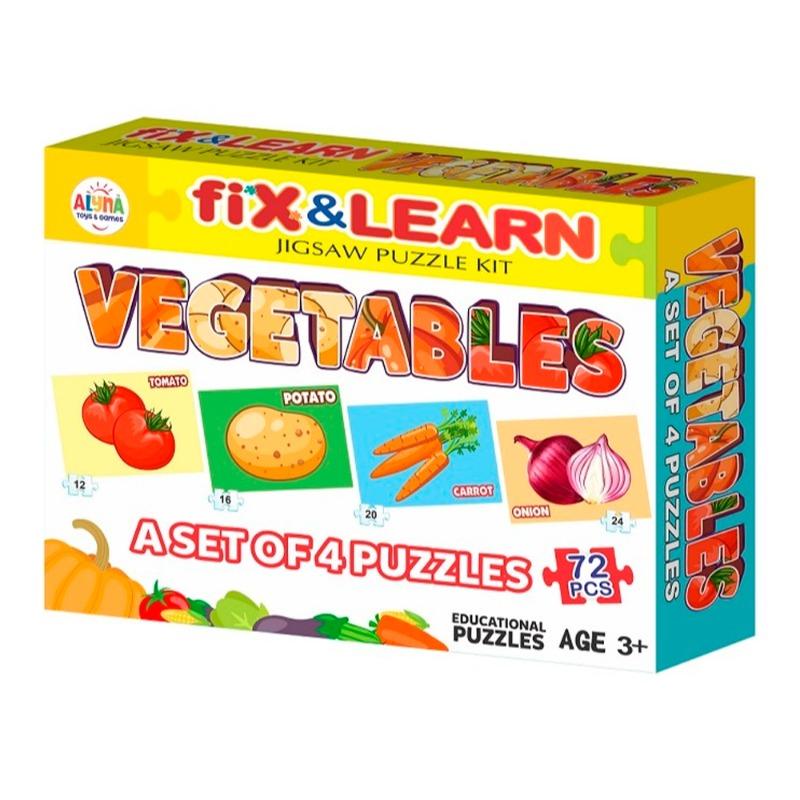 Fix & Learn Vegetables Jigsaw Puzzle Kit