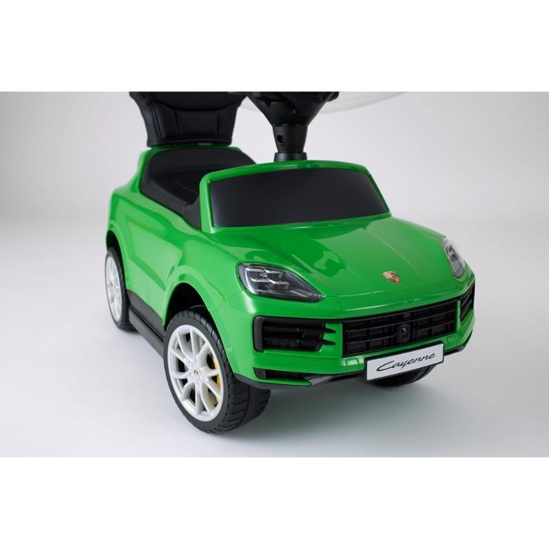 TOBBI Porsche Cayenne 3-in-1 Ride-On Car with Push Bar – Green