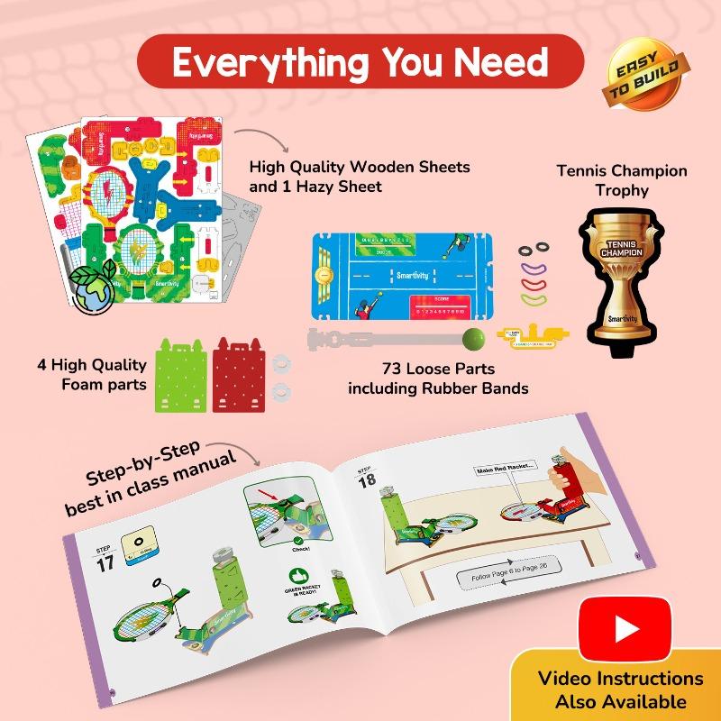 لعبة تعليمية ستيم للتجميع - تحدي تنس الطاولة