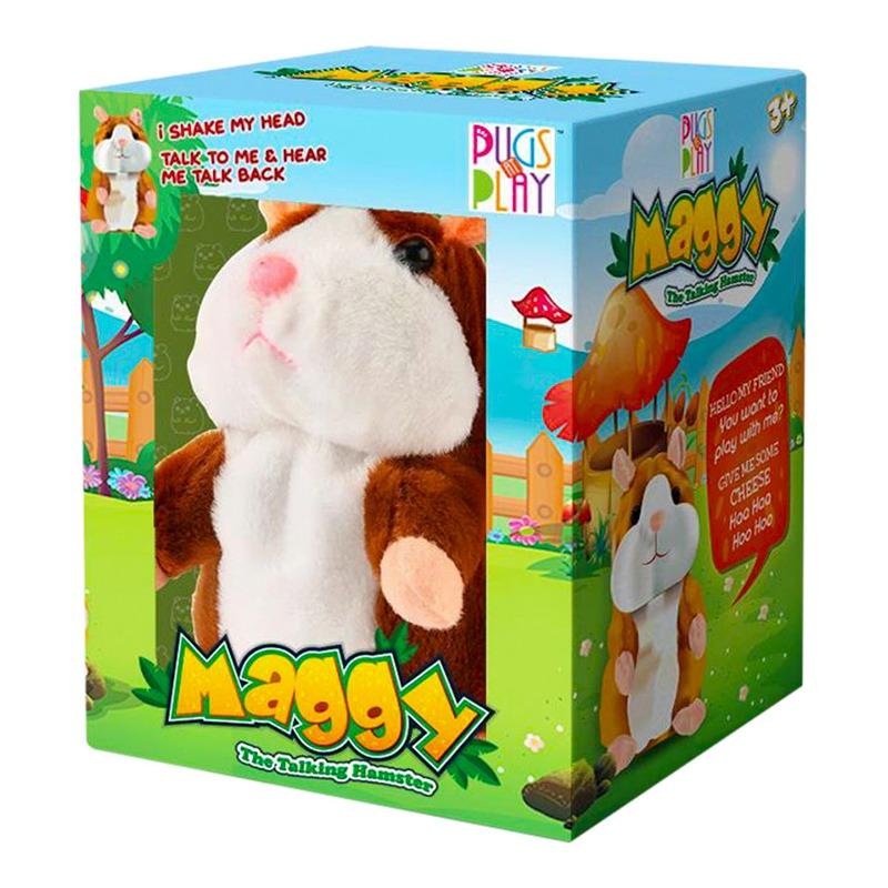 Pugs At Play - Maggy Talking Hamster Plush