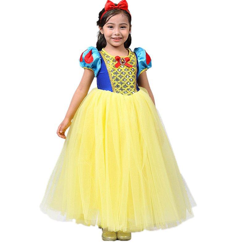 Snow White Princess Costume Dress - 140 cm
