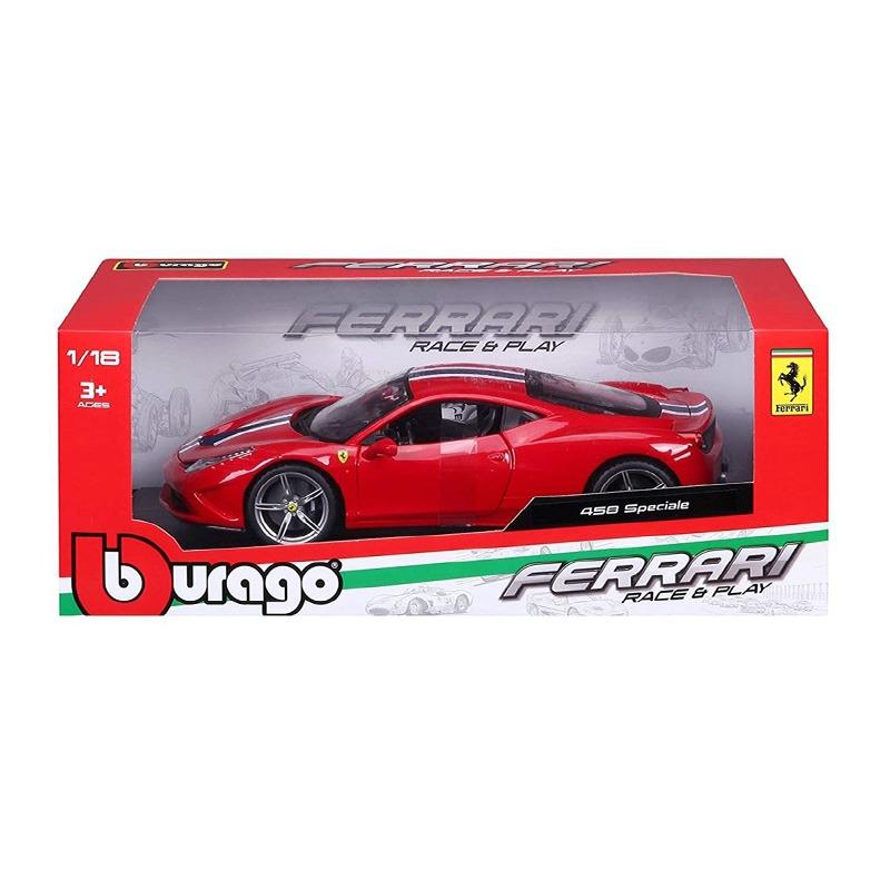 Bburago Ferrari 458 Speciale Race and Play - Red