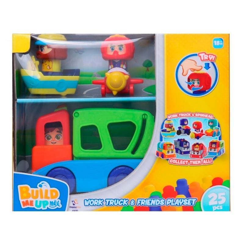 Build Me Up Maxi Work Truck And Friends Playset