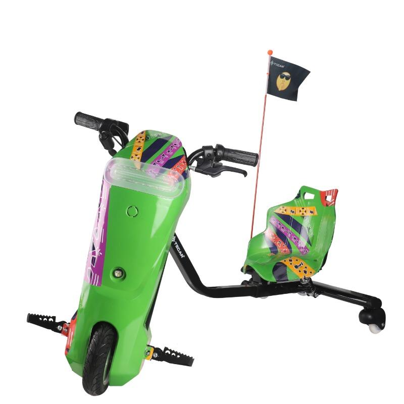 سكوتر درفت 36 فولت للأطفال بثلاث سرعات مع مساعدات ومفتاح تشغيل -ستايل كأس العالم