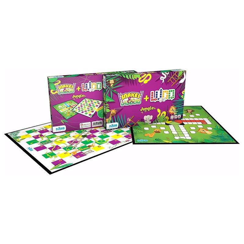 Nilco Ludo with Snakes and Ladders Jungle Game