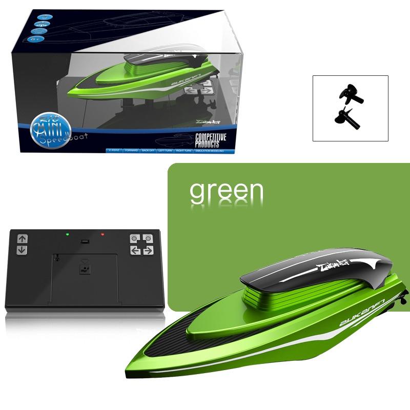 RC High Speed Boat With Light - Green