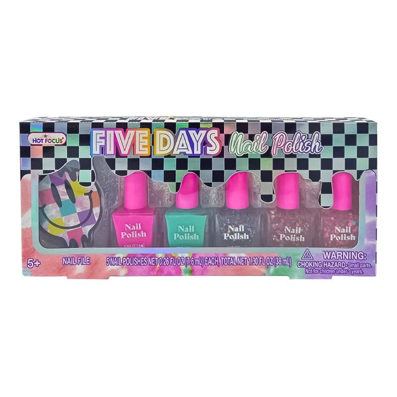 هوت فوكس - مجموعة طلاء أظافر كول فايبس 5 لون