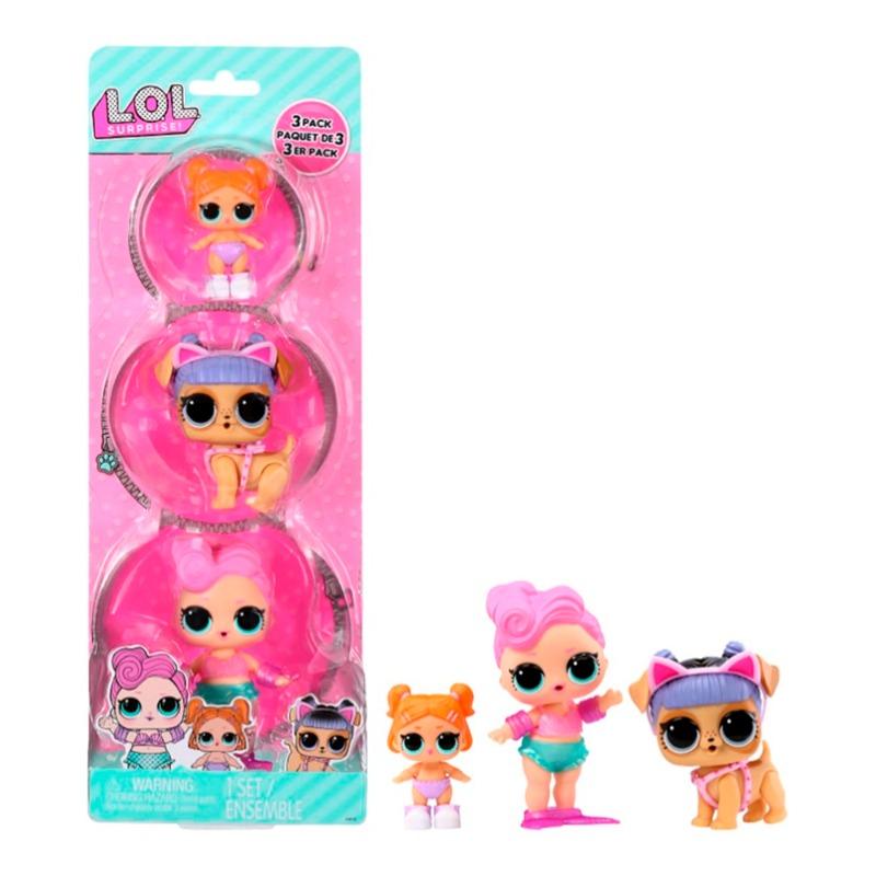 LOL Surprise 3pk Dolls - Waves + Kansas K9 + Lil Beats