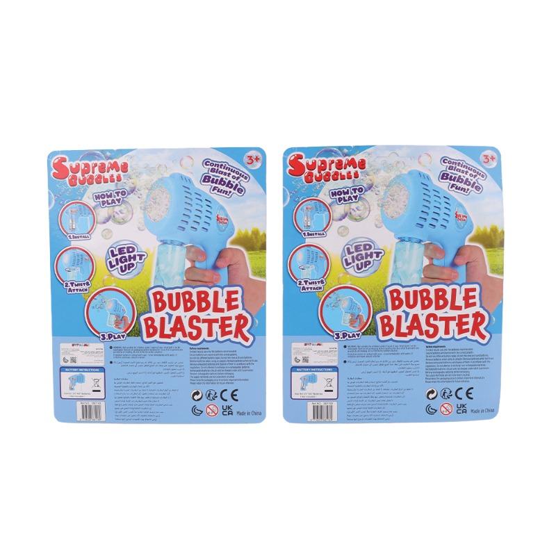 Supreme Bubbles Light Up Bubble Blaster With 56 ml Bubble Solution