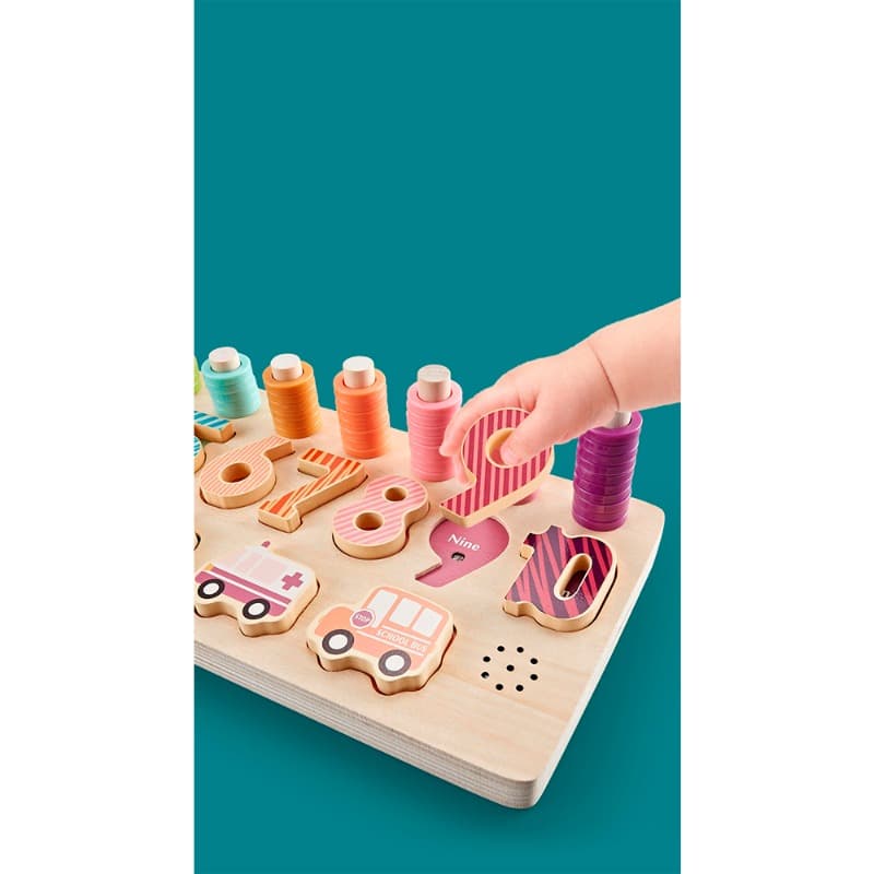 Onshine Wooden Animal Number Puzzle