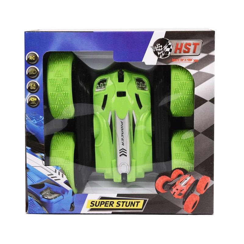 RC Stunt Car With Lights For Kids - Yellow