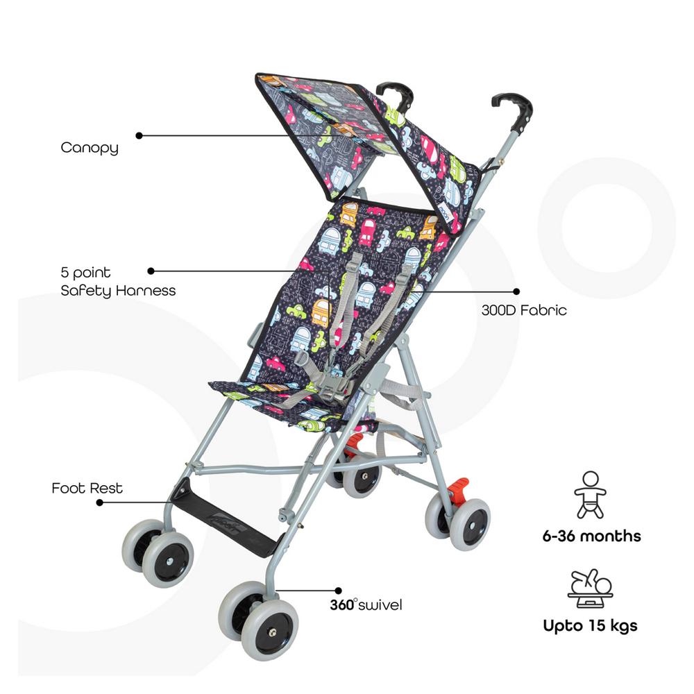 Moon Ultra Light Weight Compact Fold Buggy Stroller Cars