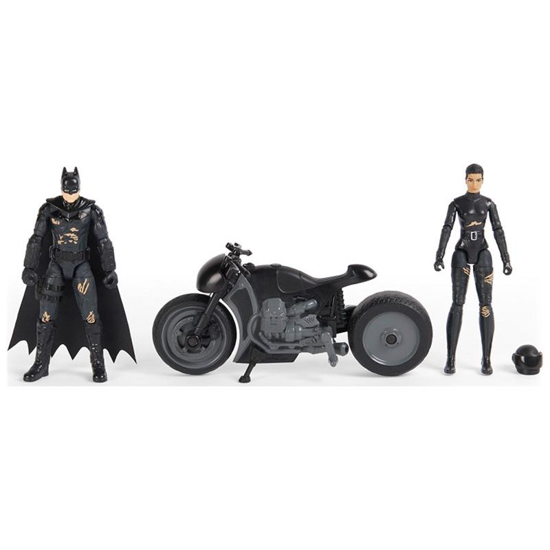 DC Comics Batman and Selina Kyle Chase Pack with 2 Figures and Bike